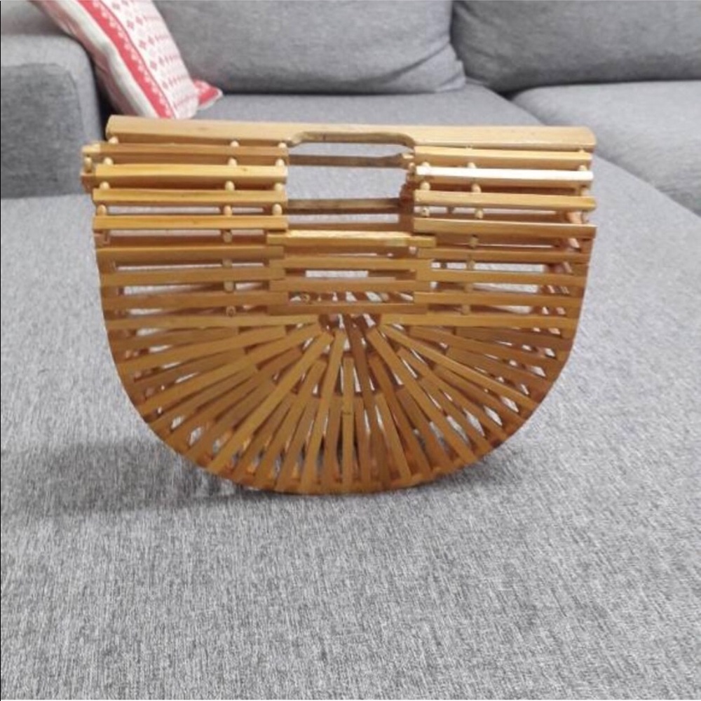 Bamboo clutch purse